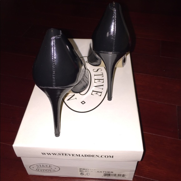 Steve Madden Proto Black Leather size 5 New - Picture 8 of 9